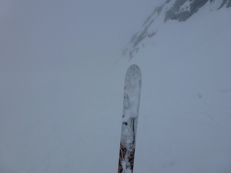 #3 Mt Rachais : Visi quasi nulle dans le couloir. Mt Rachais : Visi quasi nulle dans le couloir.