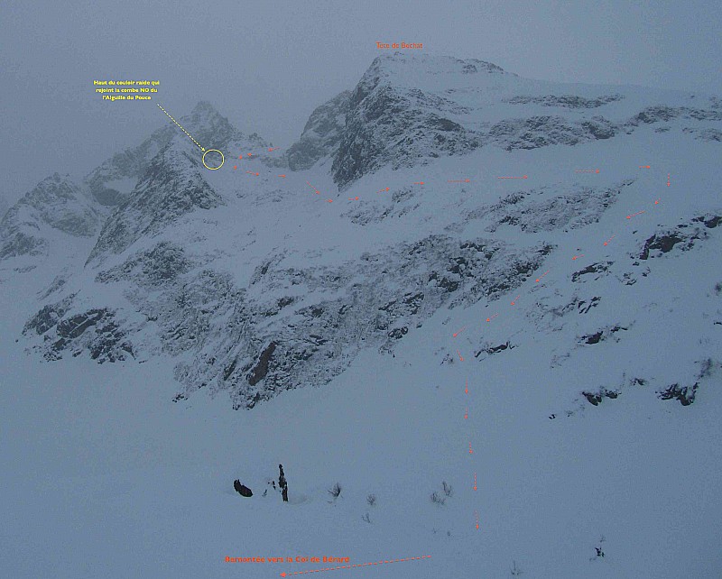 #1 depuis le vallon d depuis le vallon d'Envers de B : la face NO depuis le vallon d'Envers de Berard