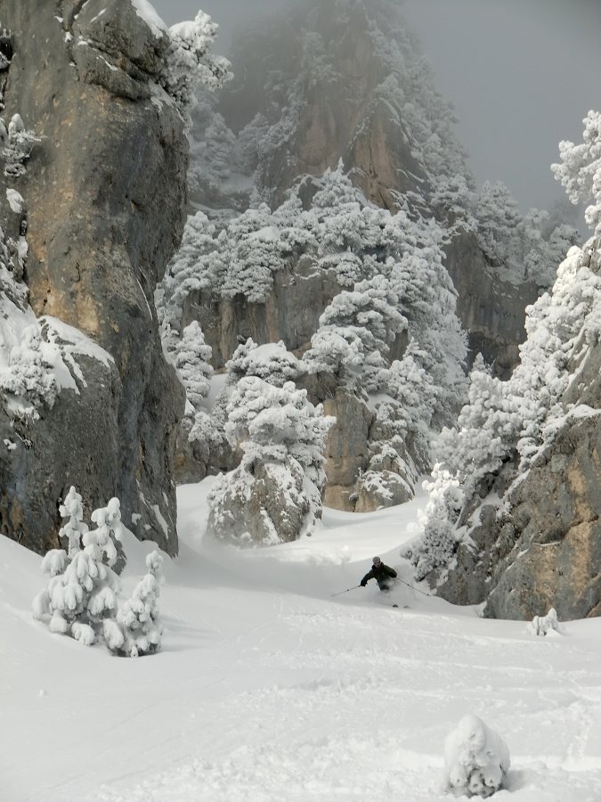 Couloir rectiligne : sortie du canyon (ph. Guigui)