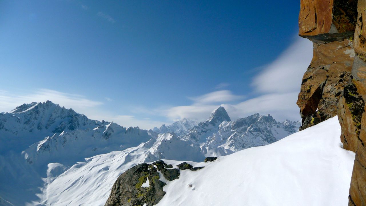 #5 Jorasses et Gd Golliat : coup d Jorasses et Gd Golliat : coup d'oeil vers l'Ouest