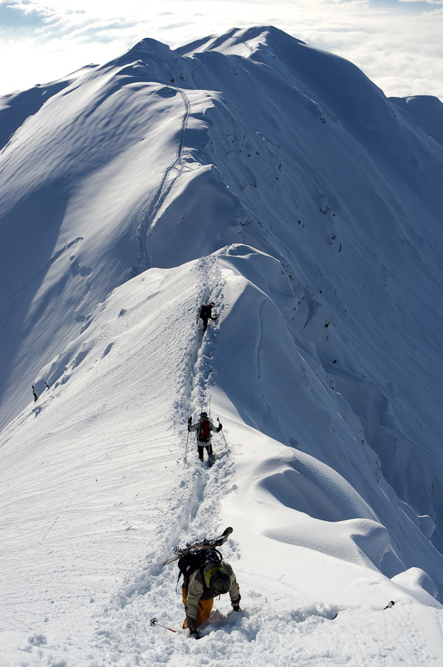 l'arête du Mirantin : en aller retour finalement