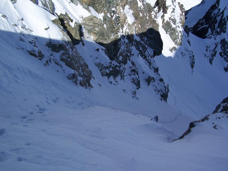 couloir : le petit mais fort sympatique couloir d'accès au glacier