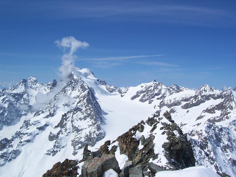 cirque du glacier blanc : vue du sommet