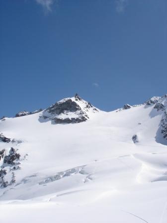 #4 Petite Ciamarella : La petite Ciamarella et le col de la petite Ciamarella vus du NO sur le glacier des Evettes Petite Ciamarella : La petite Ciamarella et le col de la petite Ciamarella vus du NO sur le glacier des Evettes