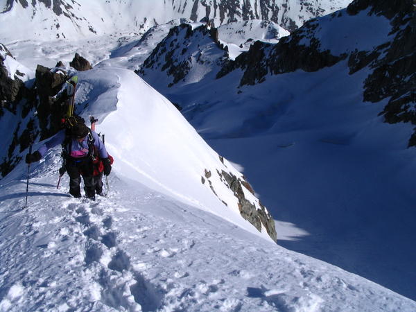 #2 Sur l Sur l'arête N de la calotte de : Superbe Ambiance...