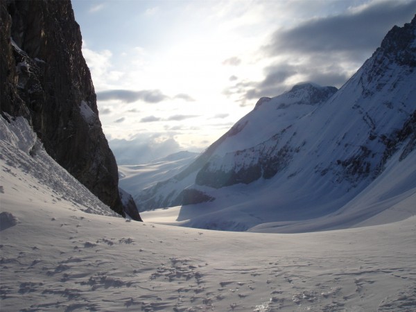 Apparition du soleil : Premier spectacle de la journée, l'arrivée au col de la Grande Casse