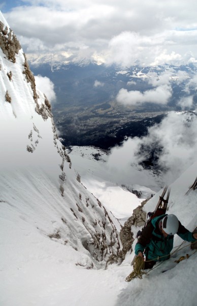 Le goulet du rappel vu du haut