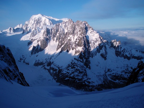 Lever de soleil sur ... : ... le Mont Blanc
