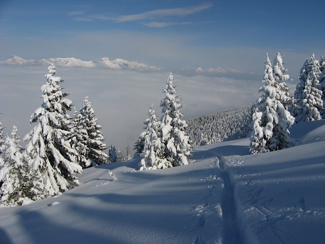 #4 mer de nuage : L mer de nuage : L'arclusaz pointe son nez
