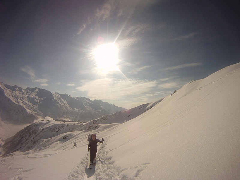 #1 splitboard_arc : fred dans une belle trace splitboard_arc : fred dans une belle trace