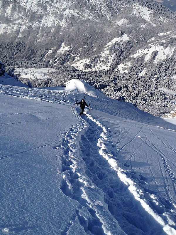 #8 Arrivée à la Dent des Portes : Le crux commence à être bien traffolé Arrivée à la Dent des Portes : Le crux commence à être bien traffolé