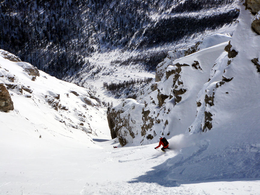 #7 Couloir du Petit Puy : Mika s Couloir du Petit Puy : Mika s'élance