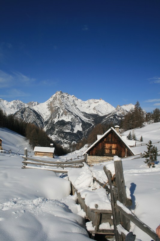 #3 Les chalets de Bramousse : vue vers le nord (Croseras, Dent de Ratier, crête de Balari). Les chalets de Bramousse : vue vers le nord (Croseras, Dent de Ratier, crête de Balari).
