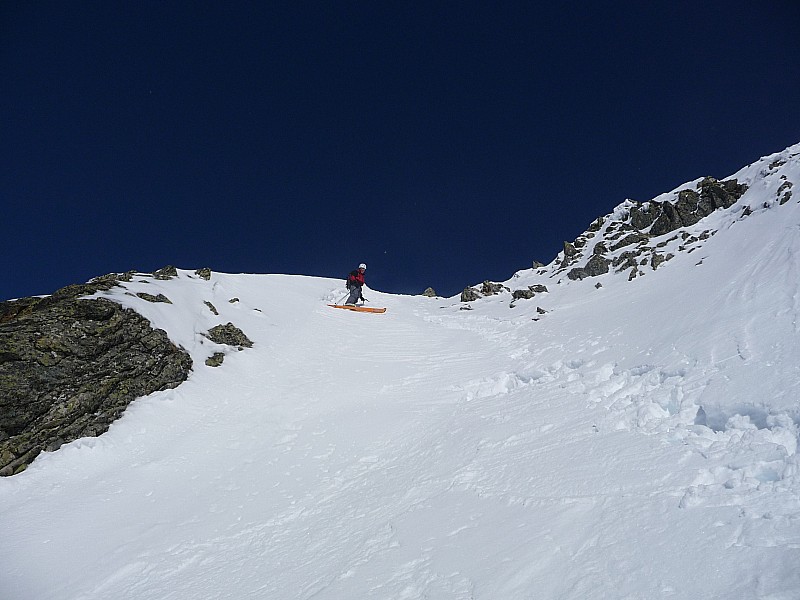 #2 Départ scabreux : neige dure mais pas loin d Départ scabreux : neige dure mais pas loin d'être transfo