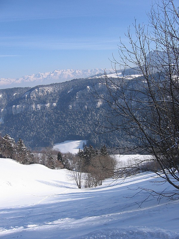 #8 EN haut des combaux : on voit la succession de champs à skier EN haut des combaux : on voit la succession de champs à skier