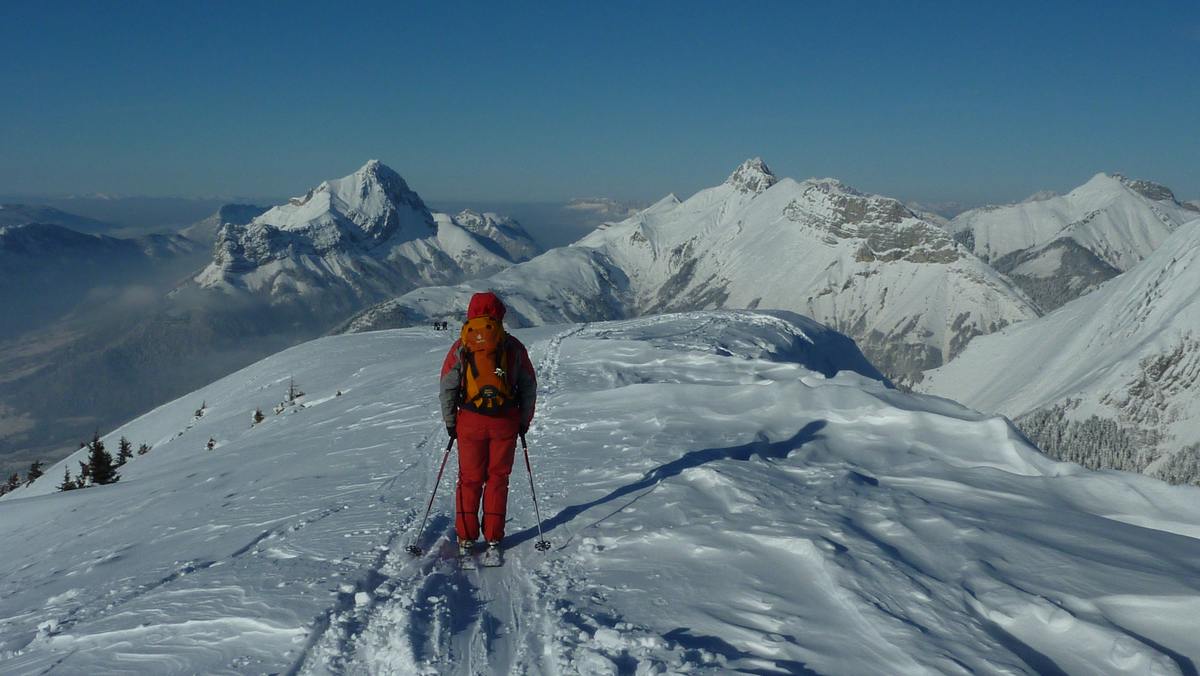 #10 sommet du Beau Mollard : direction le couloir sommet du Beau Mollard : direction le couloir