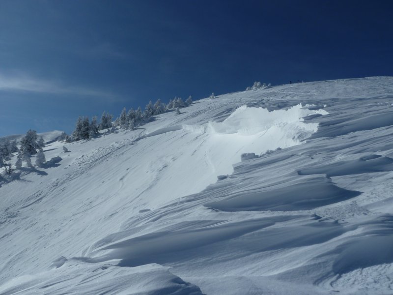 Cassure col de Léchaud : du volume quand même