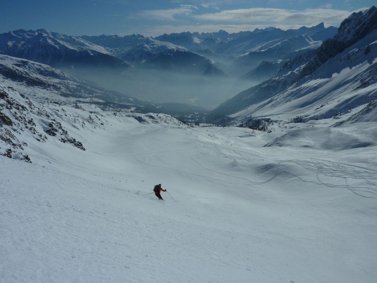 #13 Sous le couloir : la neige s Sous le couloir : la neige s'assouplit