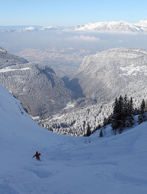 #9 brion1 : debut de la descente du couloir de Brion brion1 : debut de la descente du couloir de Brion