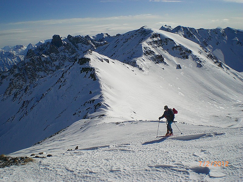 #1 Crête du Chardonnet : L Crête du Chardonnet : L'arrivée sur la crête