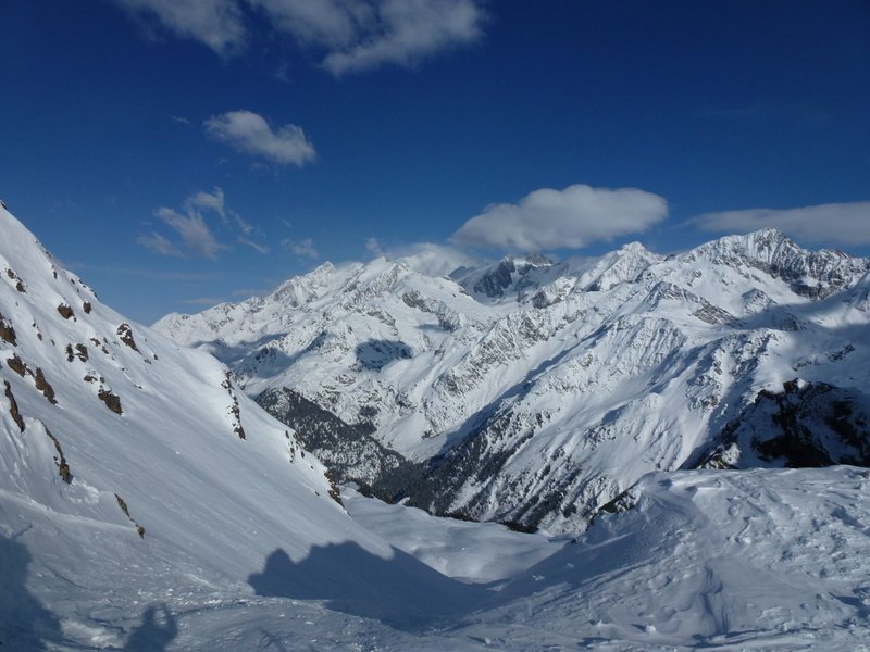 Mt Blanc : Le massif du Mt Blanc qui se dégage dans l'après-midi