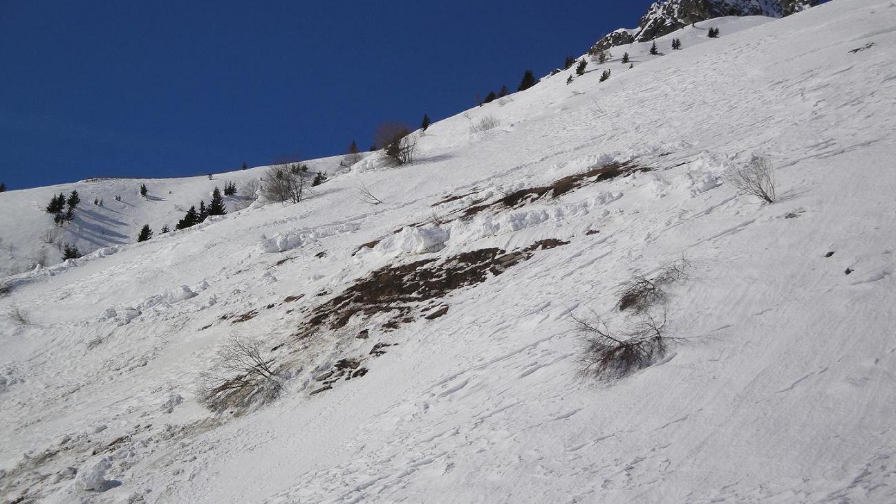 #6 Coulée : beaucoup de petites avalanches sous les Rochers Rissiou Coulée : beaucoup de petites avalanches sous les Rochers Rissiou