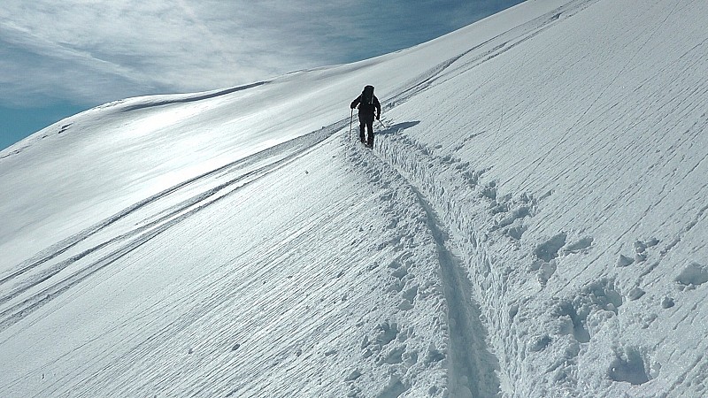 #18 2100m : bon c 2100m : bon c'est pas tout il faut remonter à Costa Garbella, dans un trace tout aussi profonde, mais qui avait le mérite d'exister !