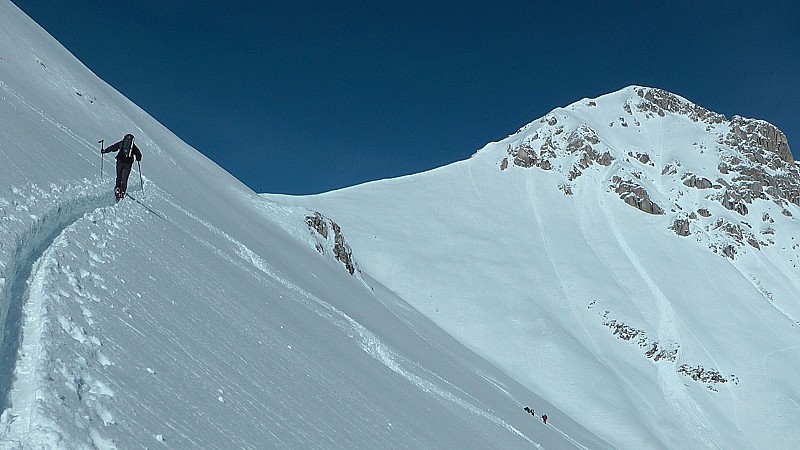 #19 2000m : remontée face au Becca d 2000m : remontée face au Becca d'Orel
