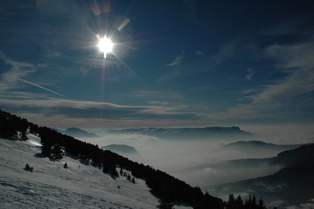 #2 Vers Grenoble, le Vercors et la brume. Vers Grenoble, le Vercors et la brume.