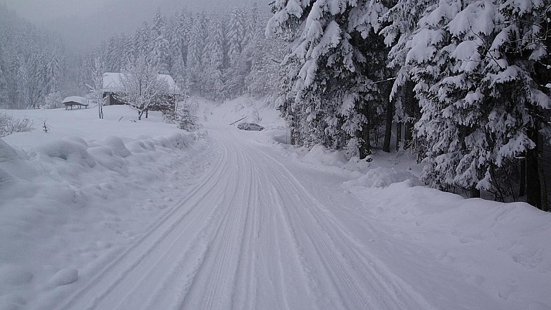 #2 Enneigement : La route du Habert pour les skieurs Enneigement : La route du Habert pour les skieurs