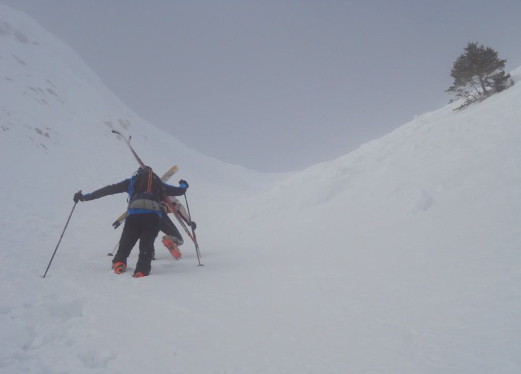 #2 versant Est : Remonté du couloir versant Est : Remonté du couloir
