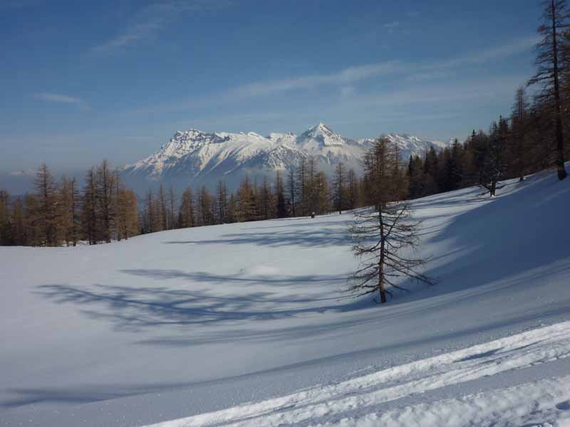 #3 vue d vue d'ensemble : En arrivant au chalet de la giettaz