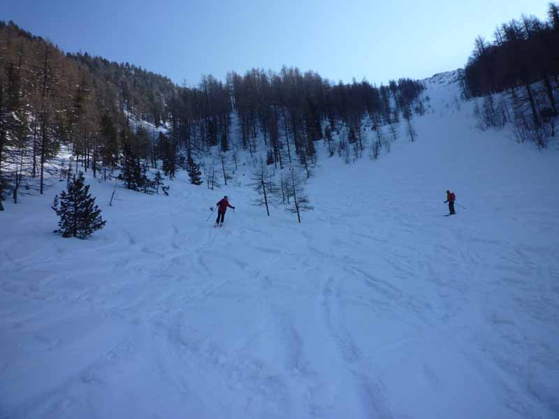 #12 vue d vue d'ensemble : La descente dans l'entrée du coulet