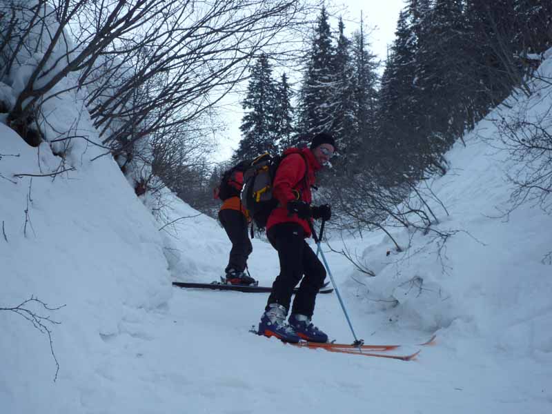 #13 vue d vue d'ensemble : Passage étroit à la descente.