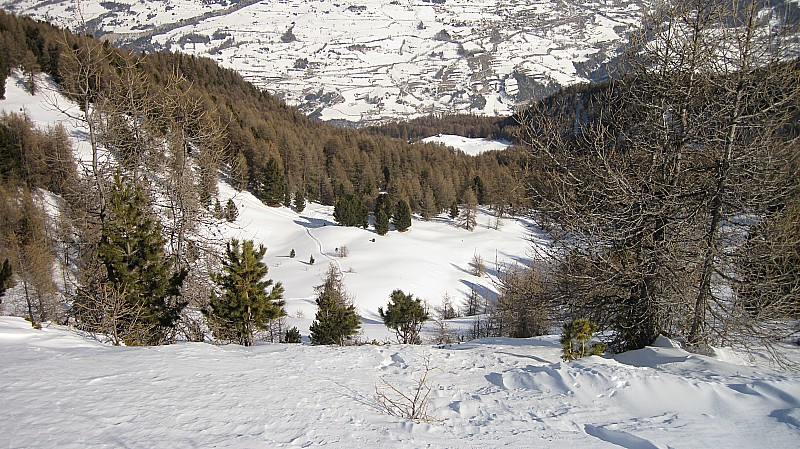 #5 9095 : La trace depuis la crête 9095 : La trace depuis la crête
