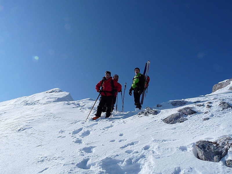 #7 Dent d Dent d'Arclusaz : Les artistes du jour, Pierre, Fred et Christophe