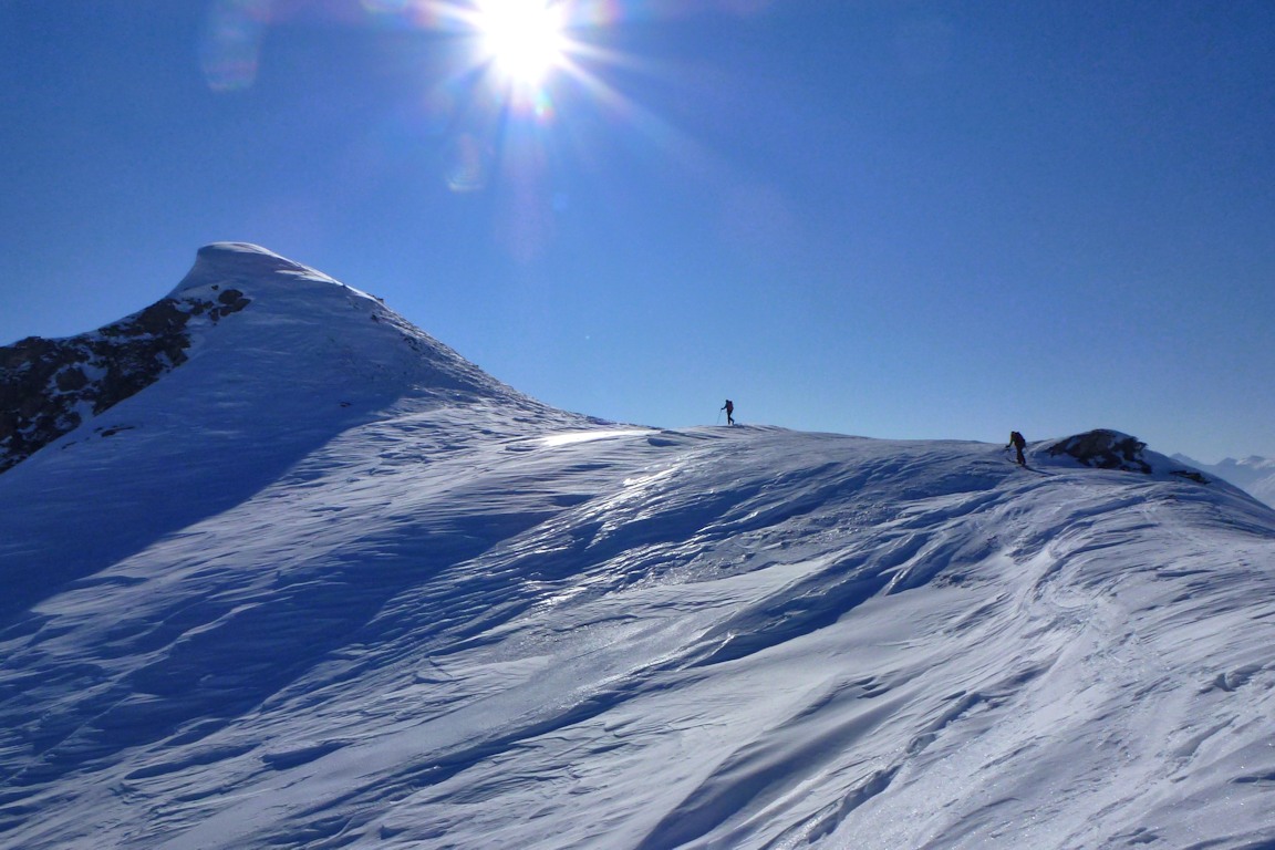 #16 Col 2222 m : Nous abordons l Col 2222 m : Nous abordons l'arête Nord du Quermoz.