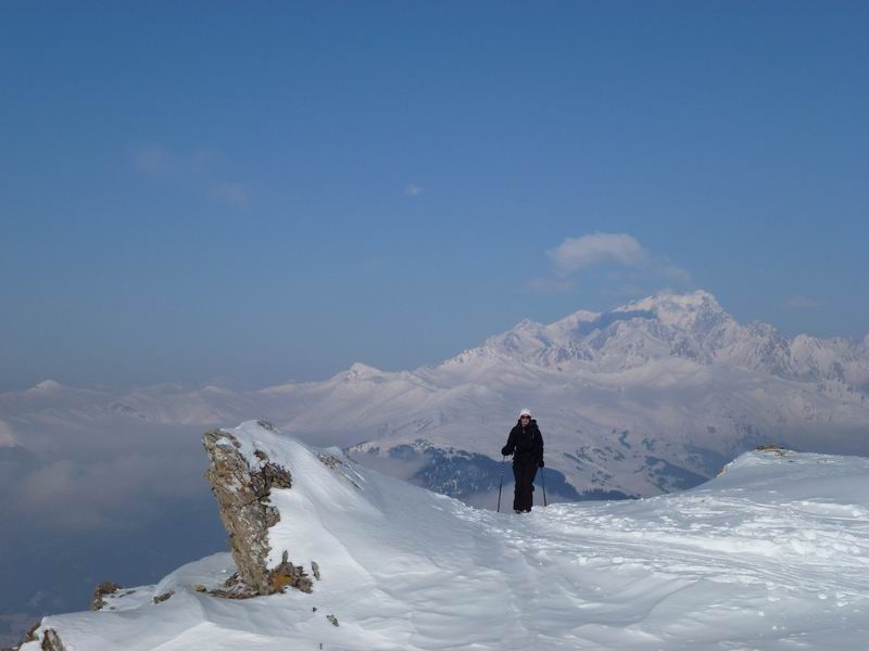 Crève Tête : Le Mont Blanc en toile de fond