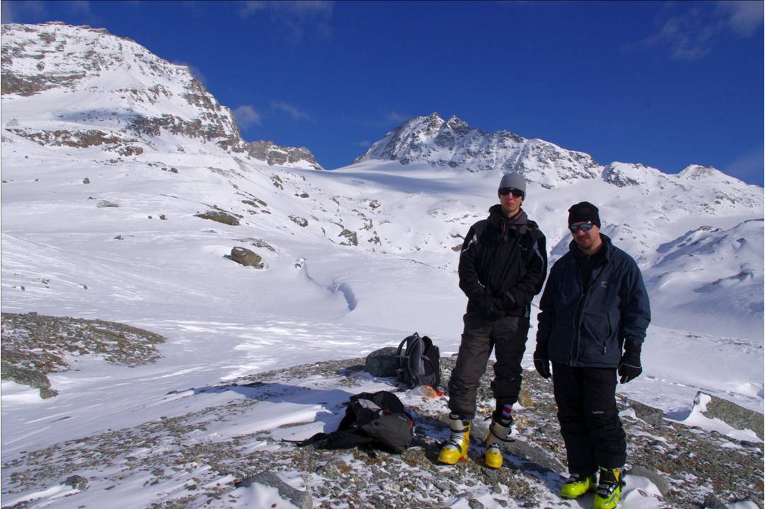 #6 Aux sources de l Aux sources de l'Arc : Bruno et Stéphane au point 2751... ensuite c'est le Col Perdu!