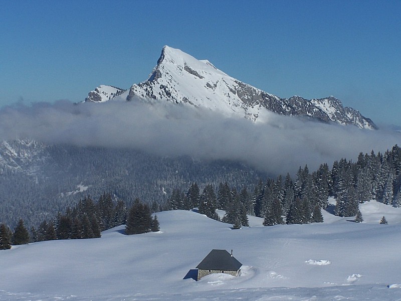 #4 Roc d Roc d'Arguille : Grand Som au dessus du habert de Pravouta.