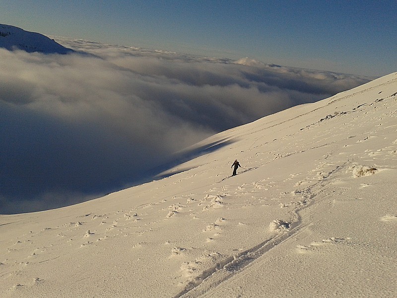 #4 Descente : Descente plein ouest soleil 0km/h de vent Descente : Descente plein ouest soleil 0km/h de vent