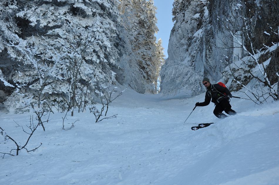 #24 Pas de la Biche : Encore une belle descente bien typique du massif Pas de la Biche : Encore une belle descente bien typique du massif