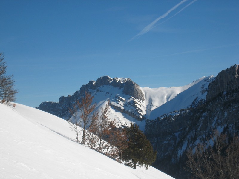 #4 Montée Pravouta : Vue du rétroviseur Montée Pravouta : Vue du rétroviseur