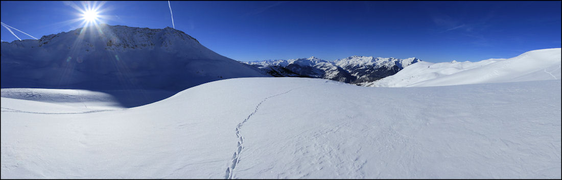 #3 descente : sur les pentes douces vers le refuge descente : sur les pentes douces vers le refuge