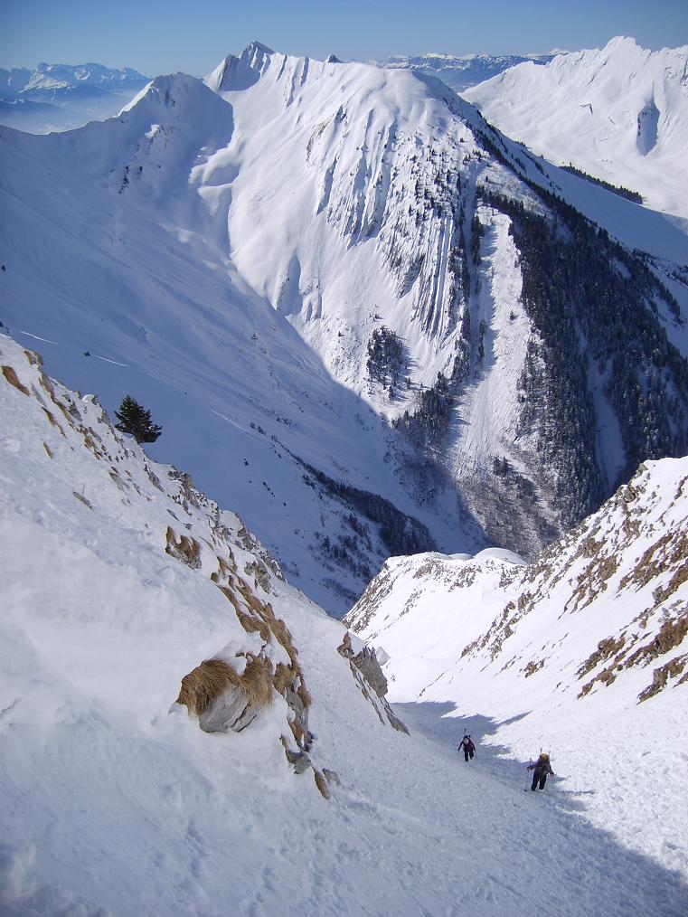 #2 Couloir du Pécloz couloir SO : milieu du couloir Couloir du Pécloz couloir SO : milieu du couloir