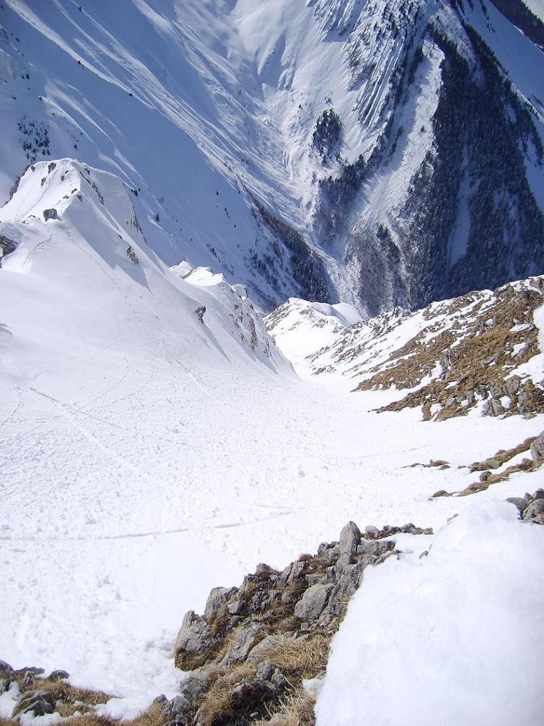 #9 Couloir SO du Pécloz : Haut du couloir Couloir SO du Pécloz : Haut du couloir