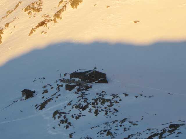 refuge ciottulu : vue du refuge