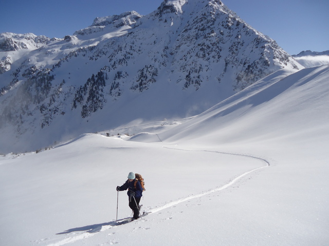 #2 Grande montagne d Grande montagne d'Arvillard : Près du col de la Perrière. Derrière le couloir nord-ouest des Grands Moulins
