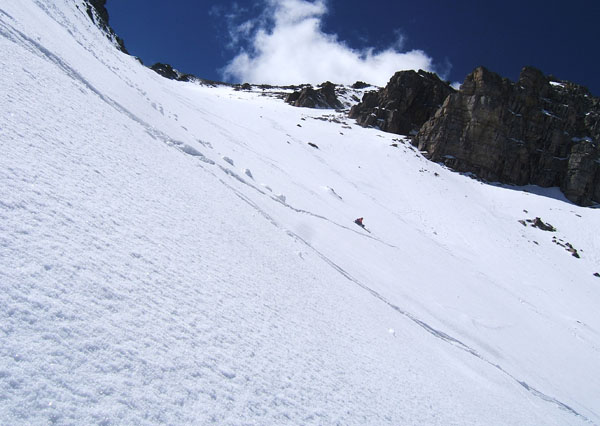 #3 Tête de Sanguinière : Mon neveu pas encore sur avec ses nouveaux ski dans la pente soutenue du "Petit Valloar" Tête de Sanguinière : Mon neveu pas encore sur avec ses nouveaux ski dans la pente soutenue du "Petit Valloar"