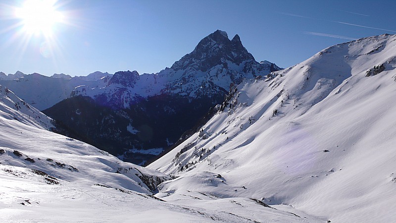 #1 l l'Ossau : vue au dessus de la cabane